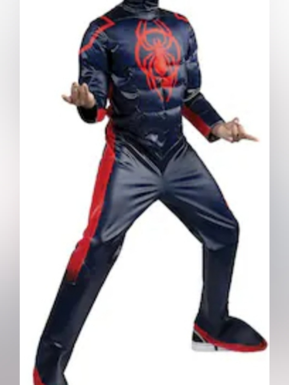 Kids Large Navy and Red Spider Man Costume - Mask Not Included  C368